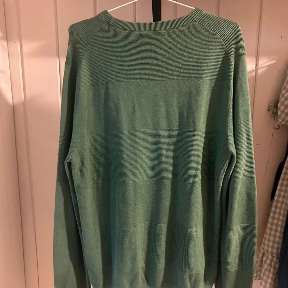 Preppy Banana Republic Cotton Men's Green Sweater